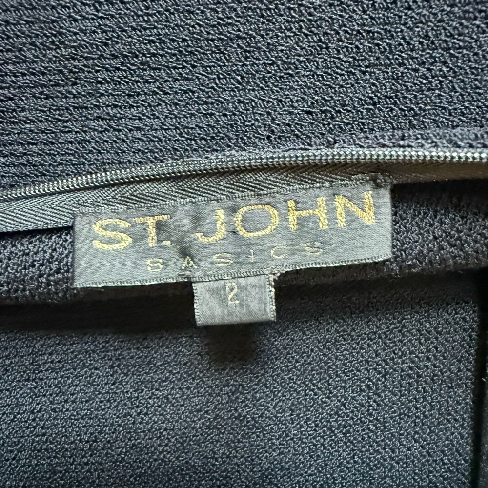 St. John Classic Black Midi Dress - Picture 5 of 6